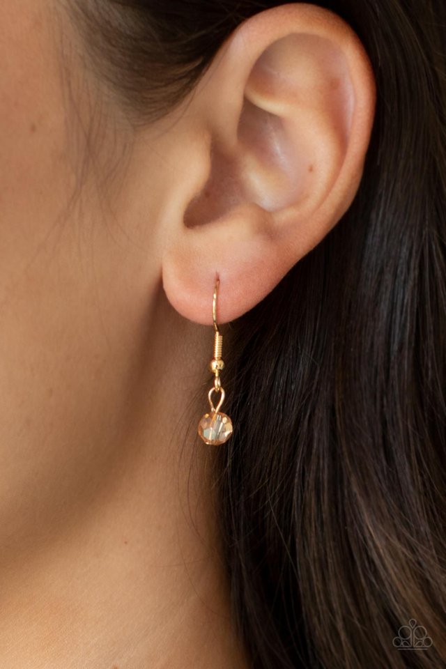 ​Galactic Glow - Gold - Paparazzi Necklace Image