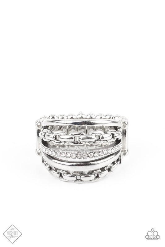 LINK Out Loud - White - Paparazzi Ring Image