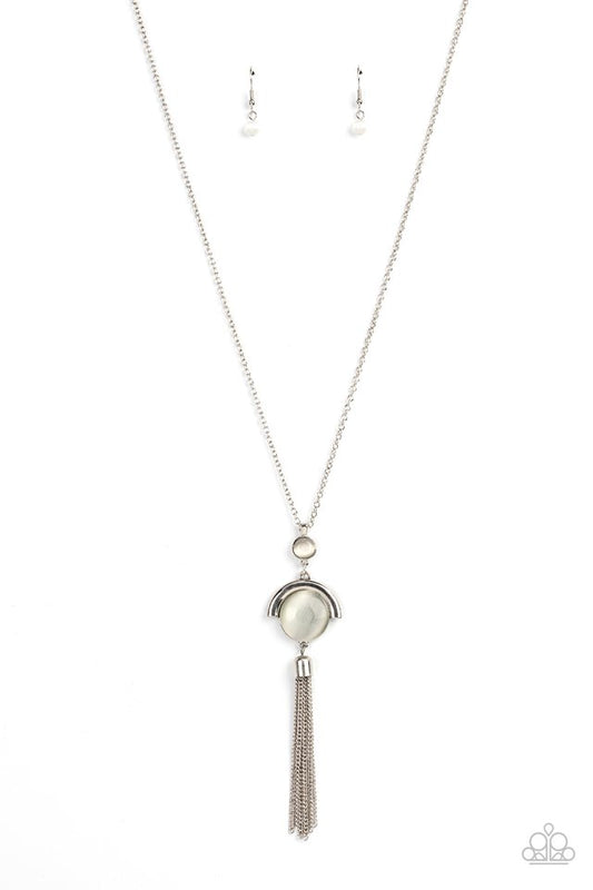 Lavishly Lucid - White - Paparazzi Necklace Image