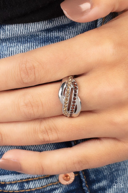 ​Daintily Dreamy - Brown - Paparazzi Ring Image