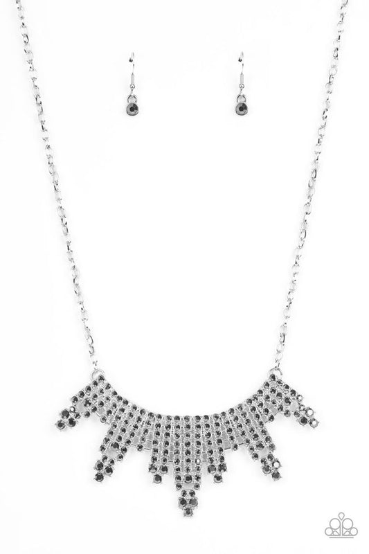 Skyscraping Sparkle - Silver - Paparazzi Necklace Image