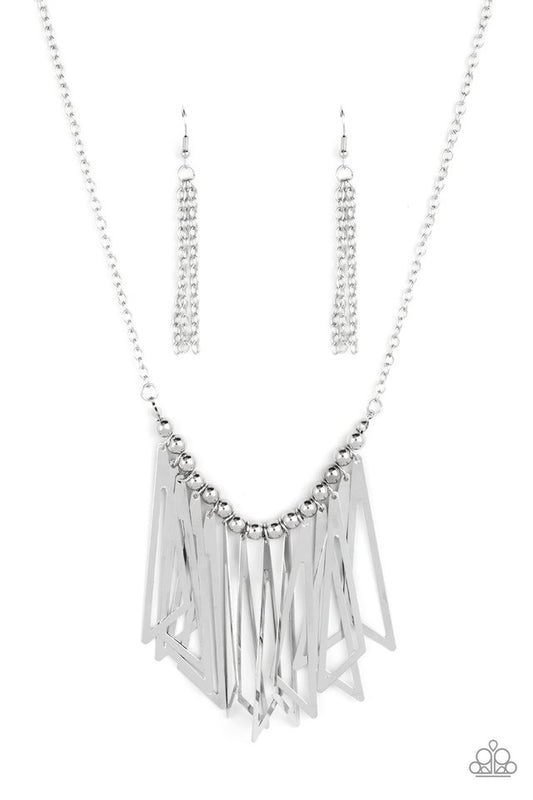 ​Industrial Jungle - Silver - Paparazzi Necklace Image