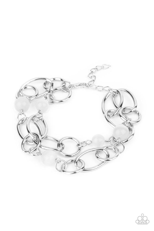 ​Delightfully Daydreamy - White - Paparazzi Bracelet Image