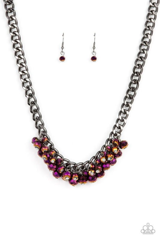 ​Galactic Knockout - Purple - Paparazzi Necklace Image