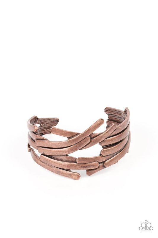 Stockpiled Style - Copper - Paparazzi Bracelet Image