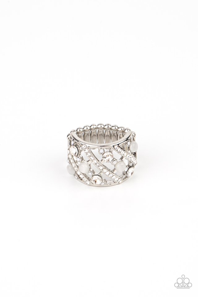 Bubbles for Brunch - White - Paparazzi Ring Image