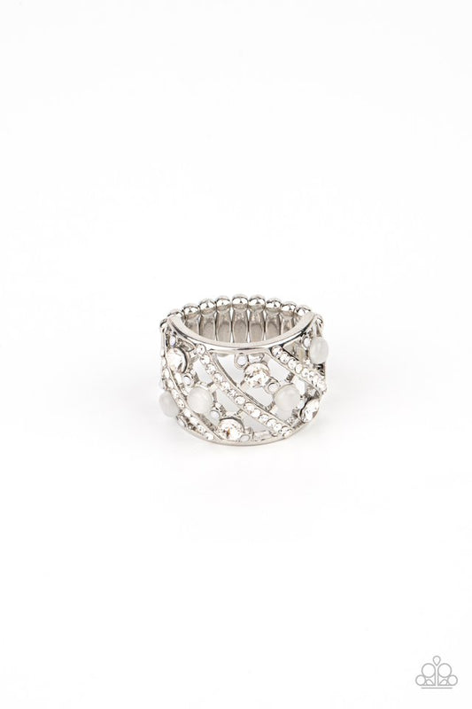 Bubbles for Brunch - White - Paparazzi Ring Image