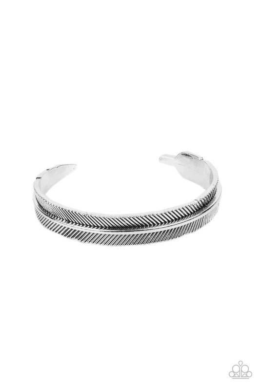 QUILL-Call - Silver - Paparazzi Bracelet Image