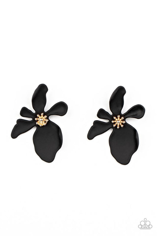 Hawaiian Heiress - Black - Paparazzi Earring Image