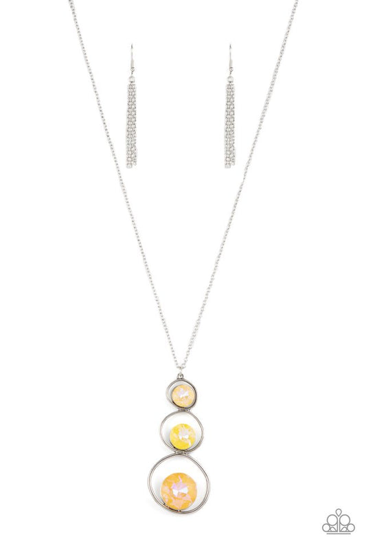 Celestial Courtier - Yellow - Paparazzi Necklace Image