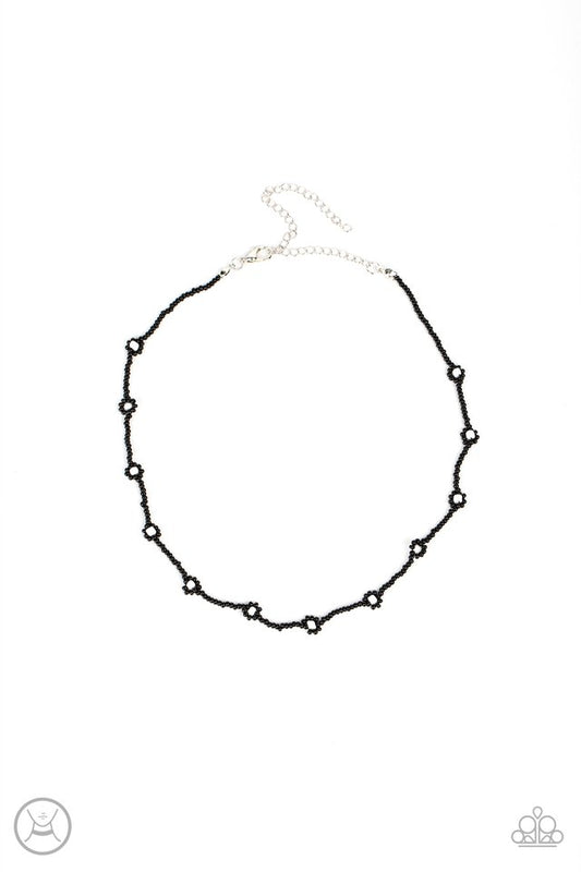 Colorfully Flower Child - Black - Paparazzi Necklace Image