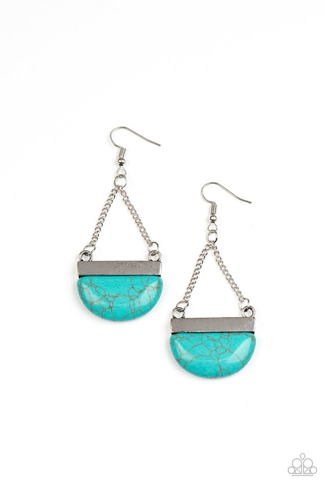 Mesa Mezzanine - Blue - Paparazzi Earring Image