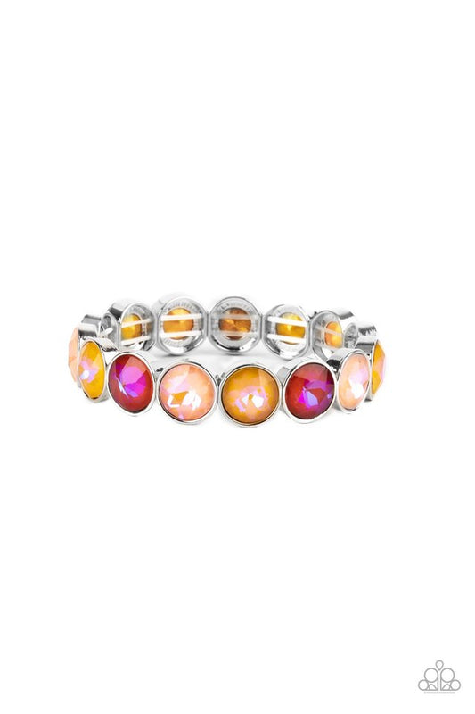 Radiant on Repeat - Orange - Paparazzi Bracelet Image