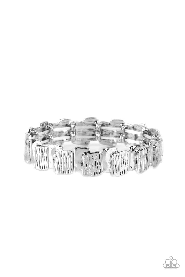 Urban Stackyard - Silver - Paparazzi Bracelet Image