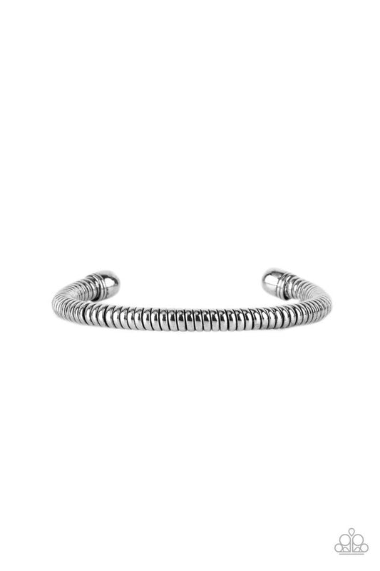 Turbocharged - Silver - Paparazzi Bracelet Image