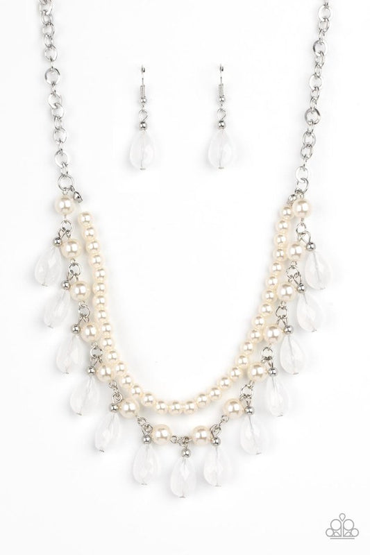 Dreamy Destination Wedding - White - Paparazzi Necklace Image