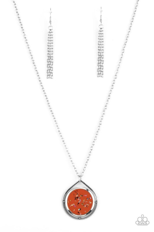 Pacific Periscope - Orange - Paparazzi Necklace Image