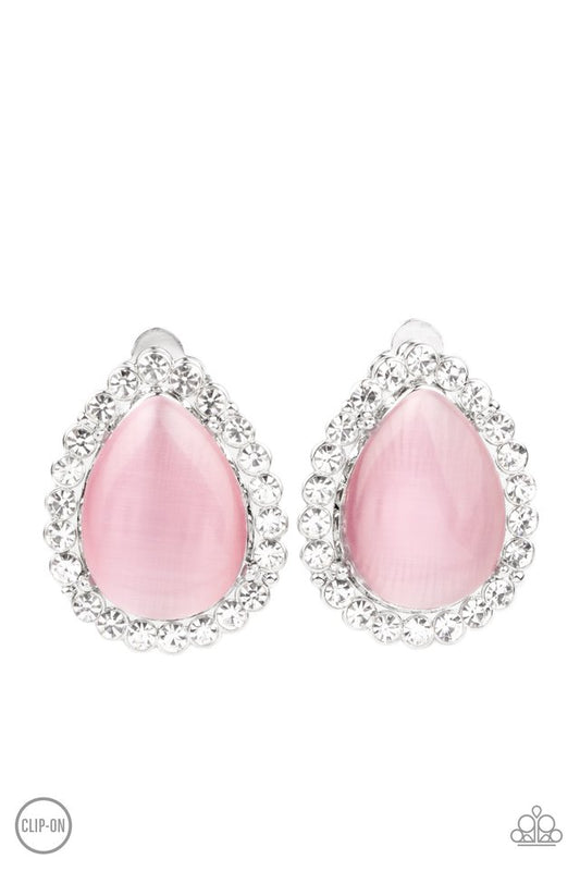 Downright Demure - Pink - Paparazzi Earring Image