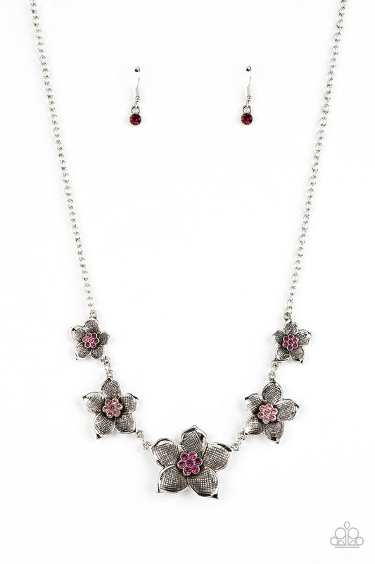 Wallflower Wonderland - Pink - Paparazzi Necklace Image