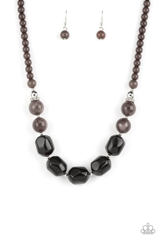 Ten Out of TENACIOUS - Black - Paparazzi Necklace Image