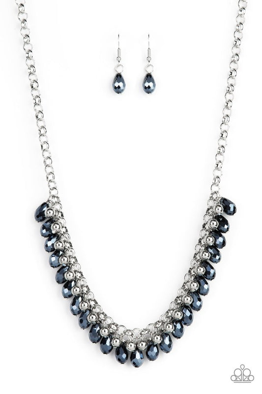 Metro Monarchy - Blue - Paparazzi Necklace Image