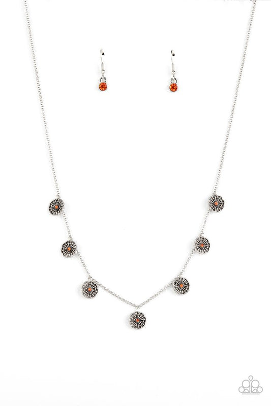 Prairie Perennial - Orange - Paparazzi Necklace Image