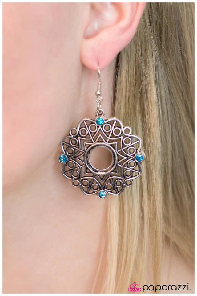 Paparazzi Earring ~ Love Spell - Blue