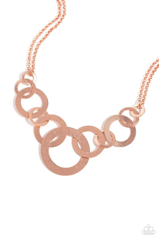 ​Uptown Links - Copper - Paparazzi Necklace Image