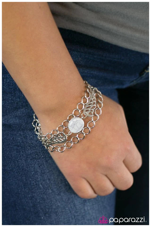 Pulsera Paparazzi ~ Angel of Mine - Blanco
