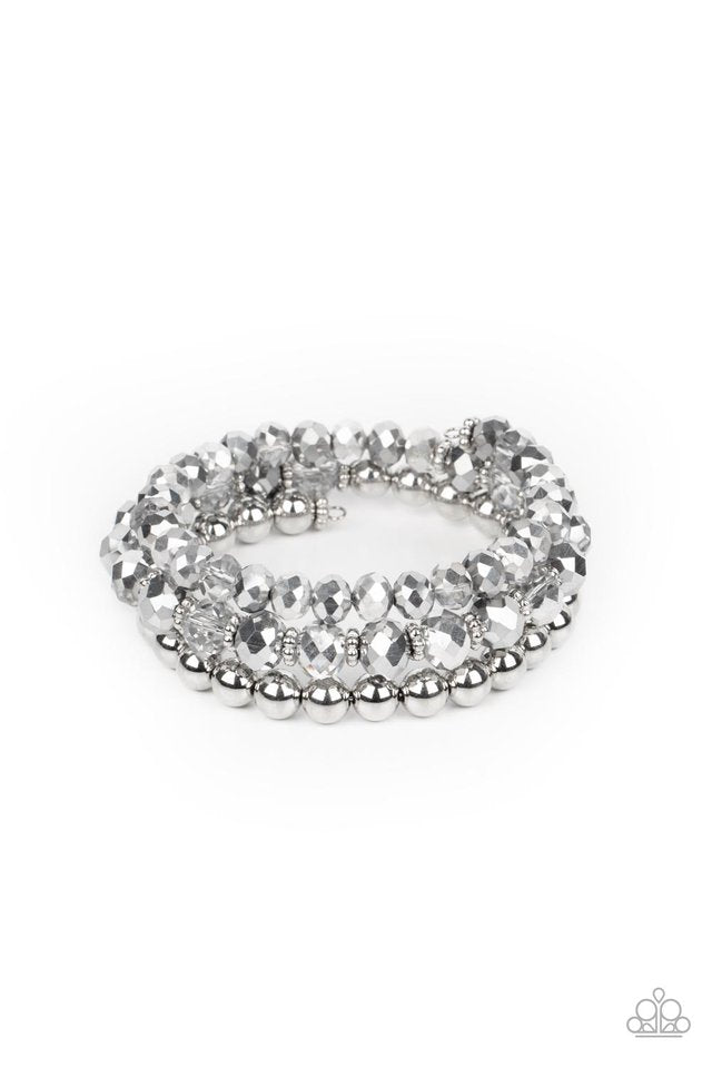 Gimme Gimme - Silver - Paparazzi Bracelet Image