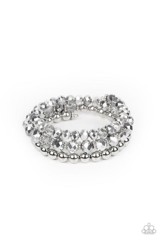 Gimme Gimme - Silver - Paparazzi Bracelet Image