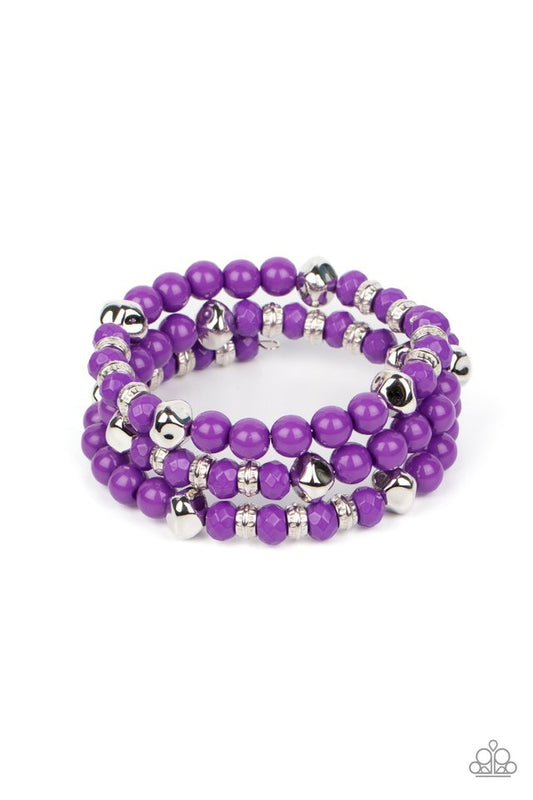 Vibrant Verve - Purple - Paparazzi Bracelet Image
