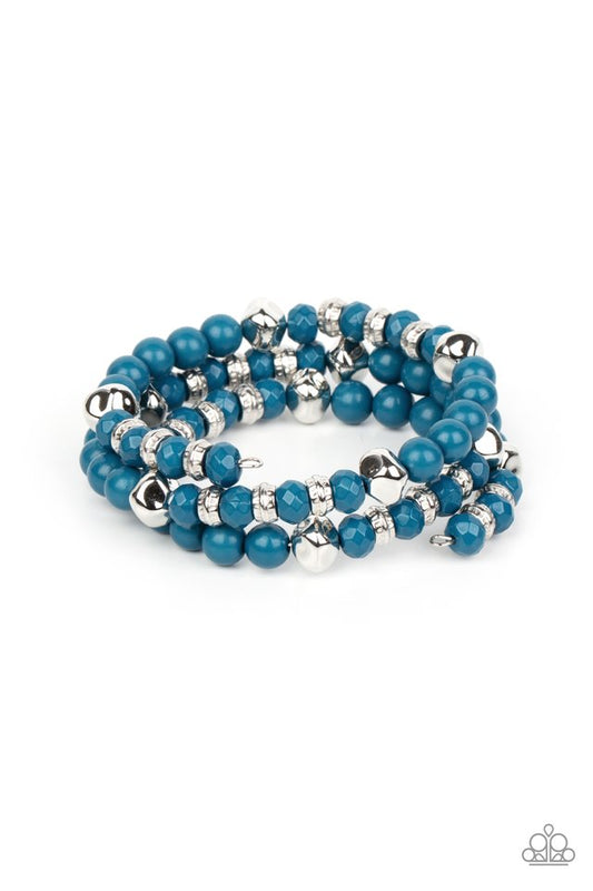 Vibrant Verve - Blue - Paparazzi Bracelet Image