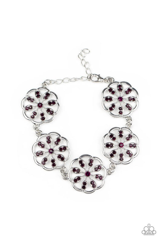Blooming Bling - Purple - Paparazzi Bracelet Image
