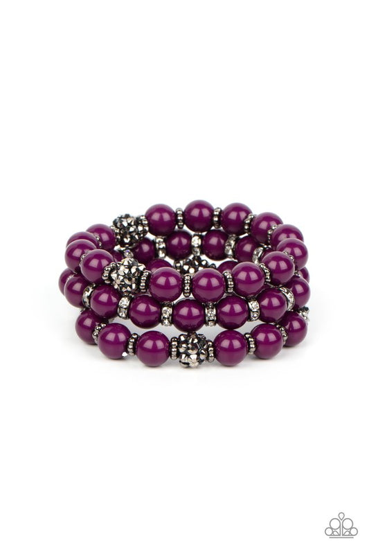 Poshly Packing - Purple - Paparazzi Bracelet Image