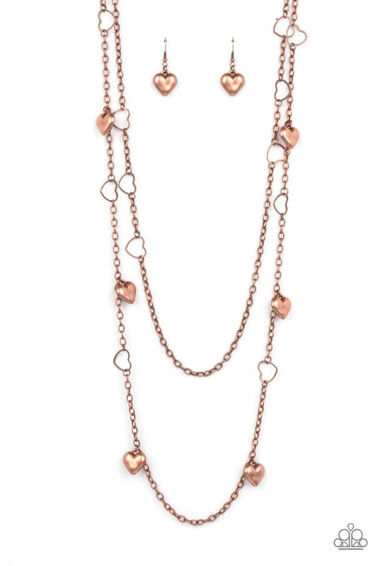 Chicly Cupid - Copper - Paparazzi Necklace Image