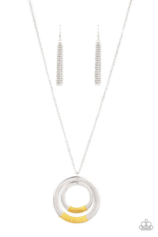 Authentic Attitude - Yellow - Paparazzi Necklace Image