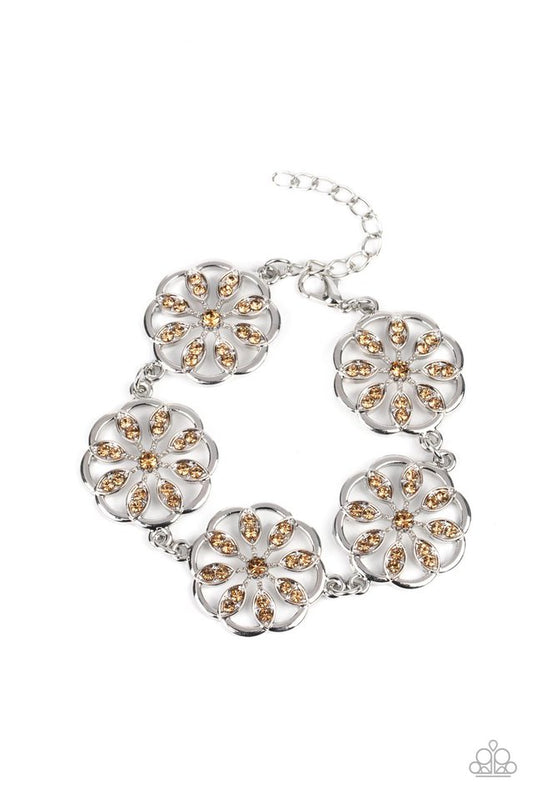 Blooming Bling - Brown - Paparazzi Bracelet Image