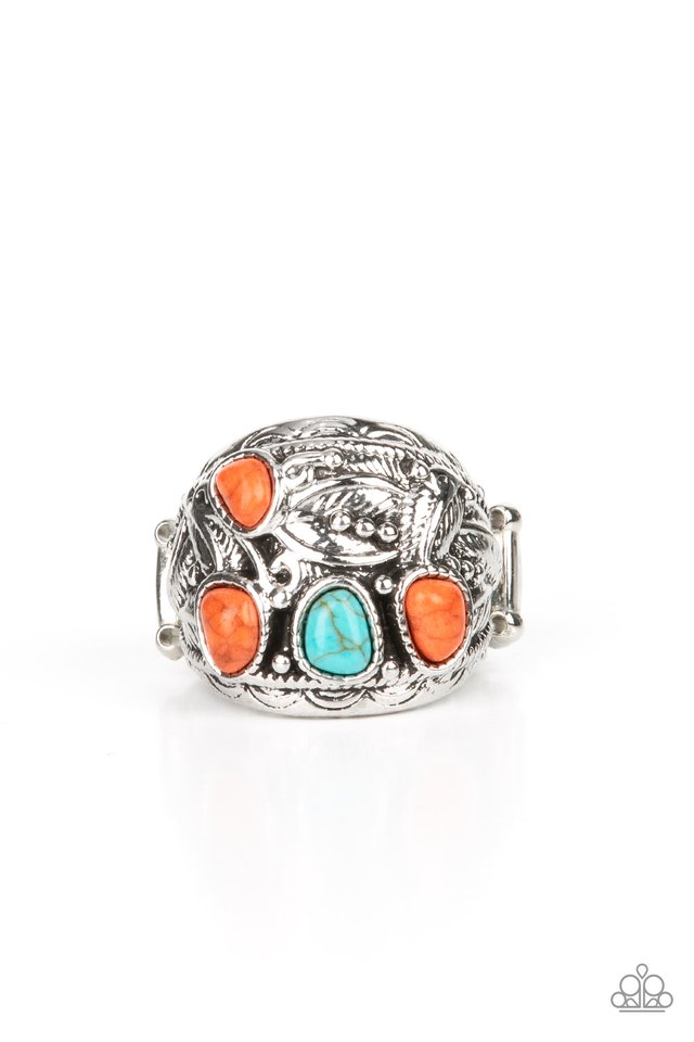 Down-To-Earth Detail - Orange - Paparazzi Ring Image