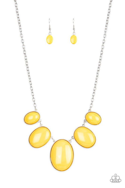 Vivacious Vanity - Yellow - Paparazzi Necklace Image