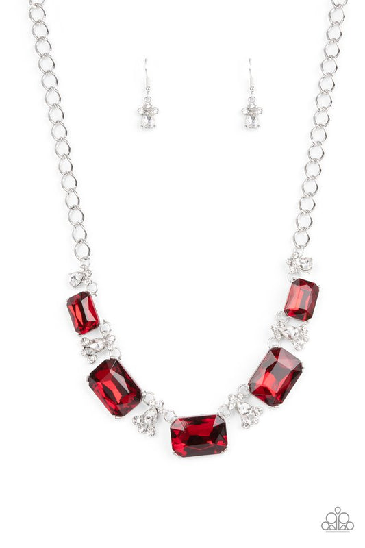 Flawlessly Famous - Red - Paparazzi Necklace Image