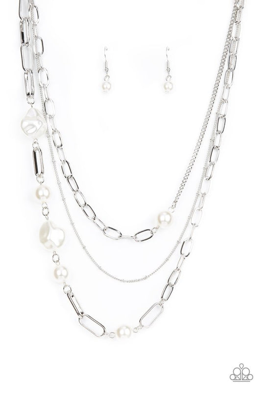 Modern Innovation - White - Paparazzi Necklace Image
