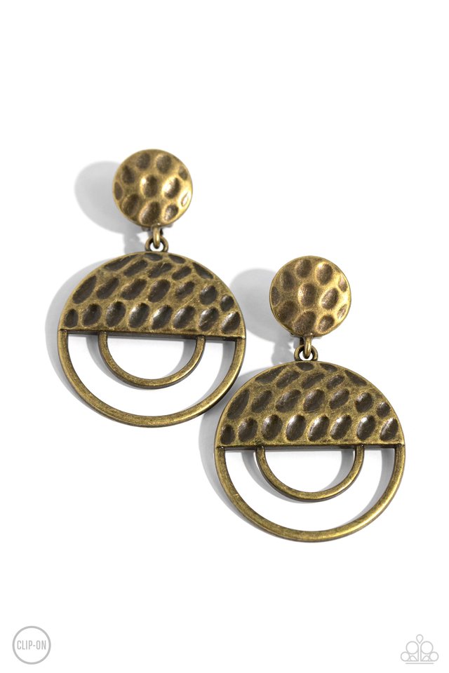 Southern Souvenir - Brass - Paparazzi Earring Image