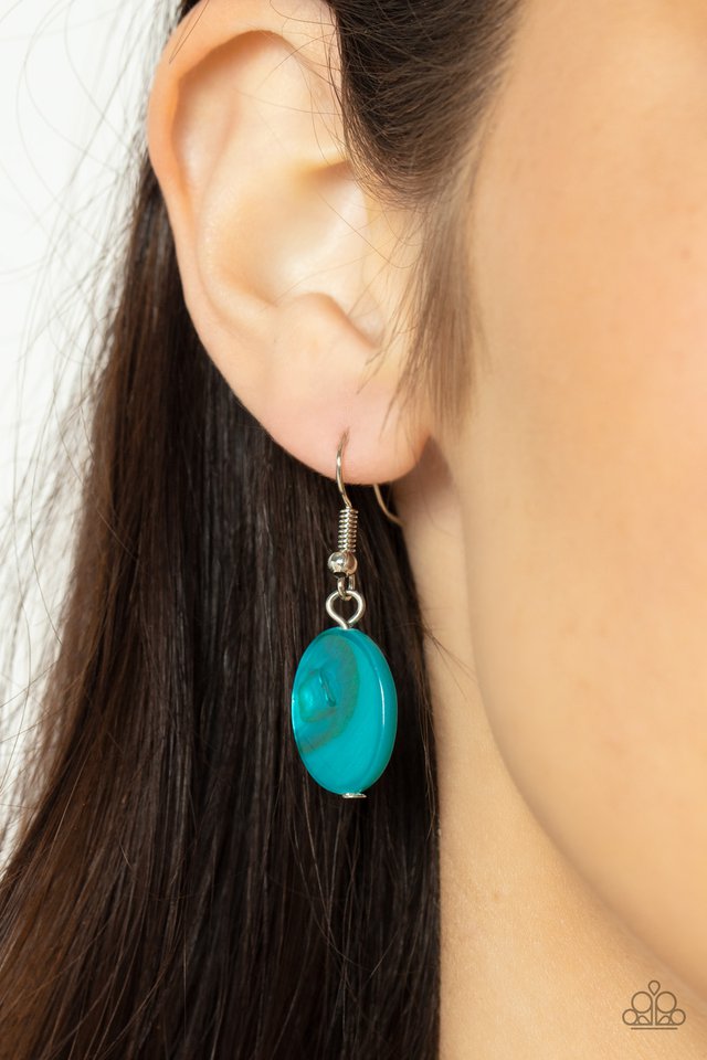 Barefoot and Beachbound - Blue - Paparazzi Necklace Image