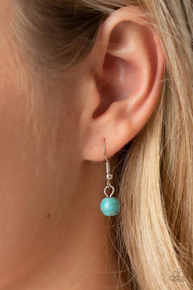 Sahara Suburb - Blue - Paparazzi Necklace Image