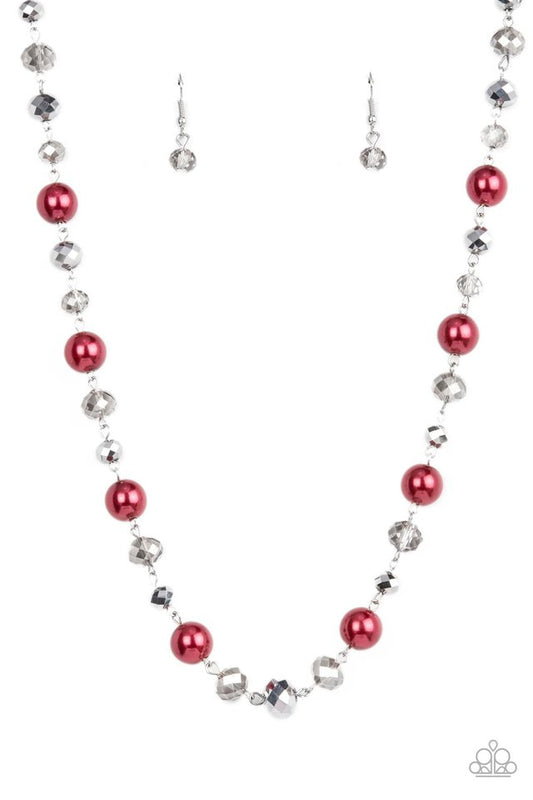 Decked Out Dazzle - Red - Paparazzi Necklace Image