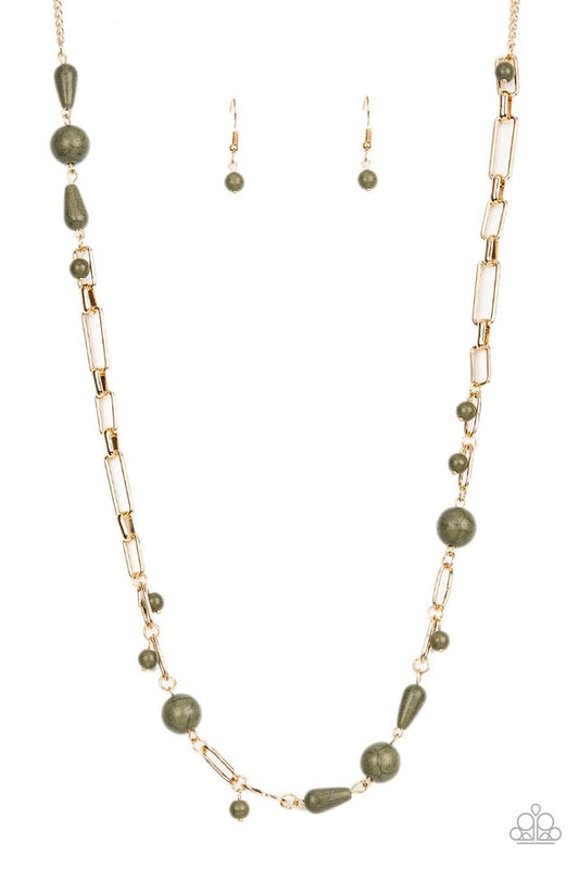 Desert Journey - Green - Paparazzi Necklace Image