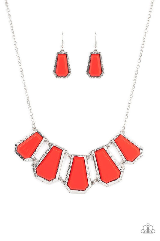 Stellar Heiress​ - Red - Paparazzi Necklace Image