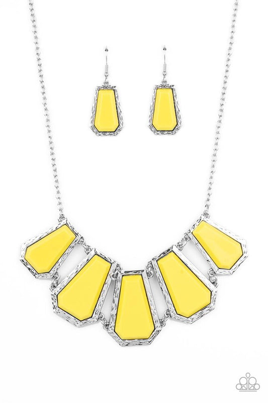 Stellar Heiress - Yellow - Paparazzi Necklace Image
