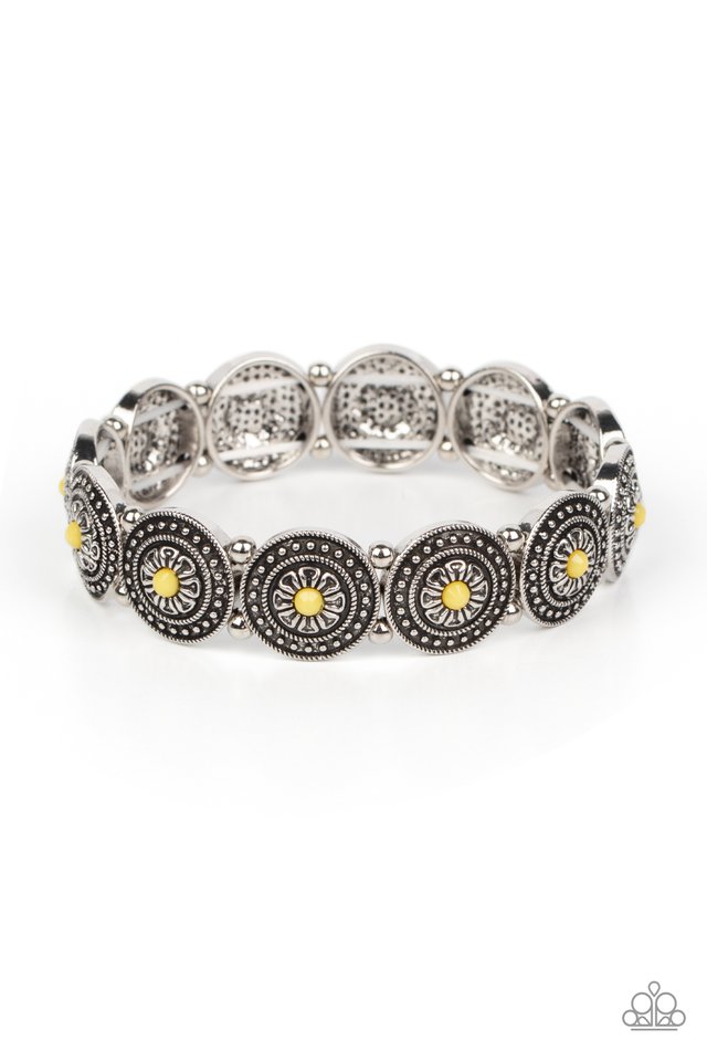Granada Garden Party - Yellow - Paparazzi Bracelet Image